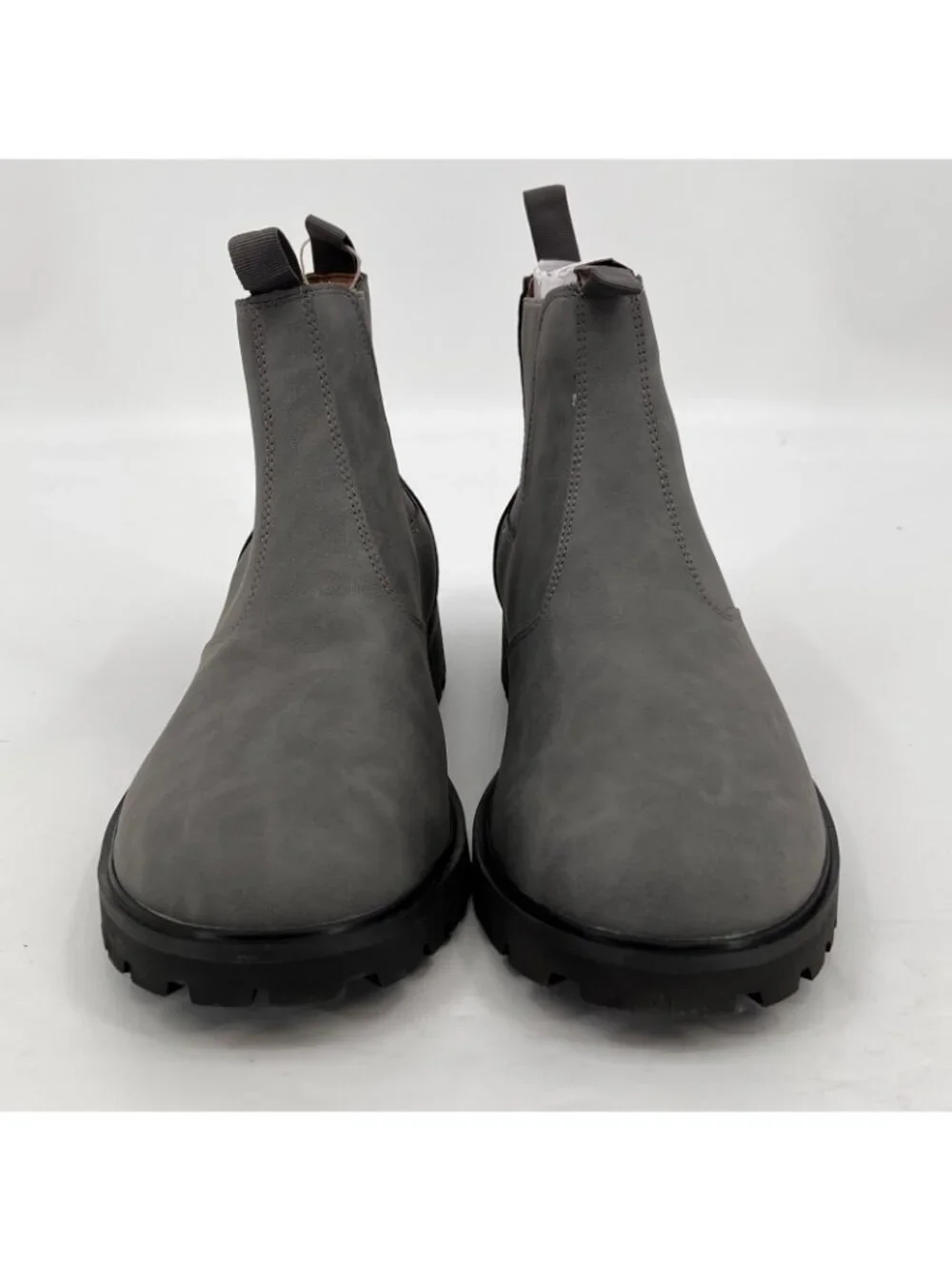 JBU Kai Water Resistant Chelsea Boot Men's Size 10 Grey Leather Pull-On